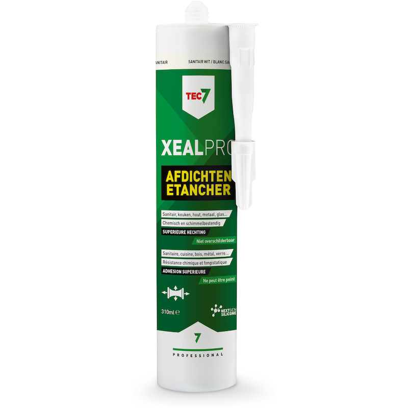 TEC7 - XealPro - mastic d'étanchéité - blanc sanitaire - cartouche - 310 ml - 02786100