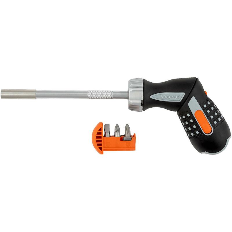 RATELSCHROEVENDRAAIER+BITS  808050P 1/4" PISTOOLGR