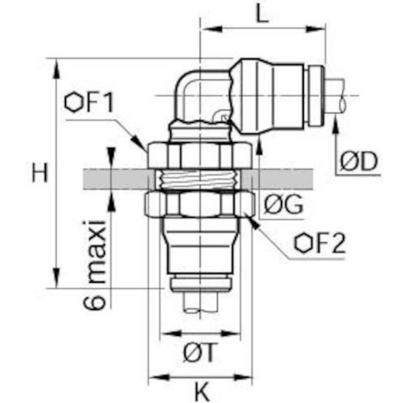 KNIE-SCHOTKOPPELING 12 MM   3639 12 00      LEGRIS