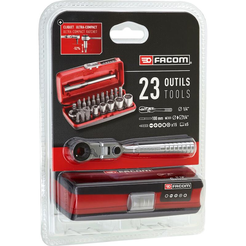 JEU DOUILLES + BITS 1/4"    R1PICOPB         FACOM