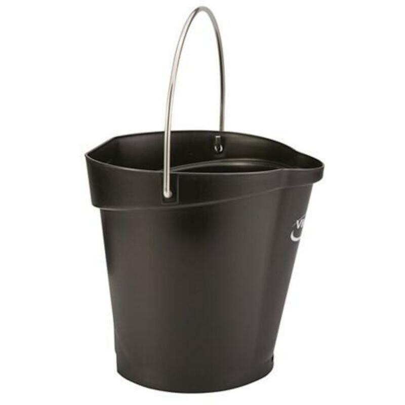 SEAU PP INOX NOIR           5688/9  6L       VIKAN