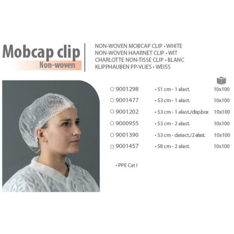 HAARNETJE WIT 58,5CM 2EL.   9001457  (100ST)HY@PRO