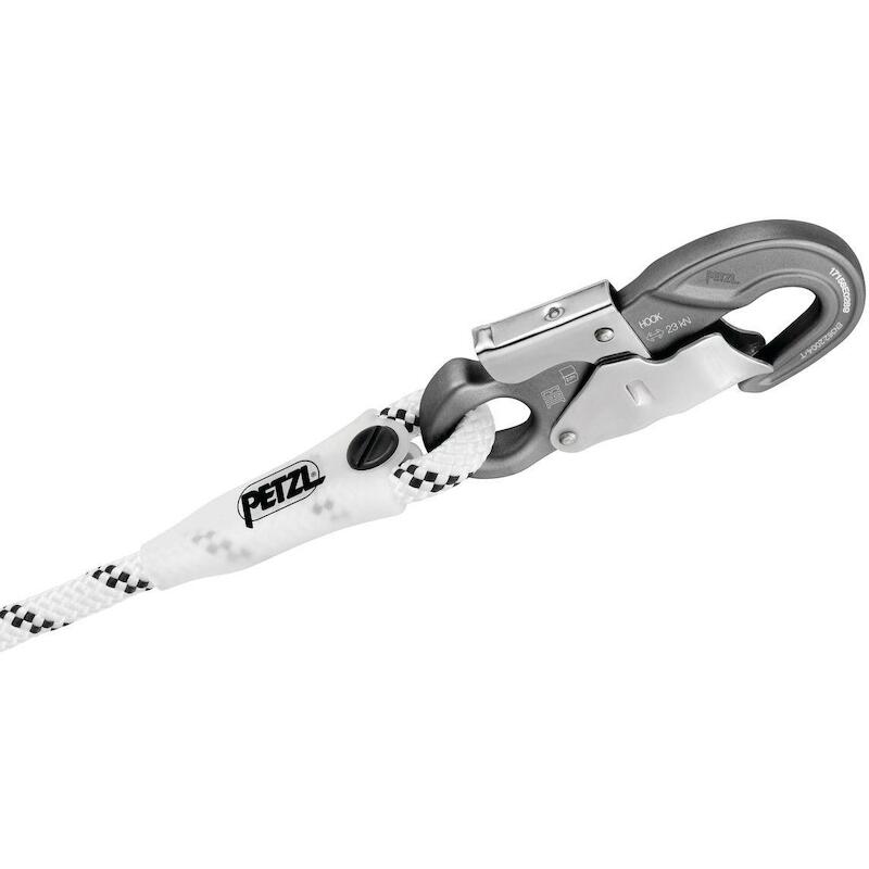 VEILIGHEIDSLIJN WIT/GEEL    GRILLON HOOK - 5M  PET