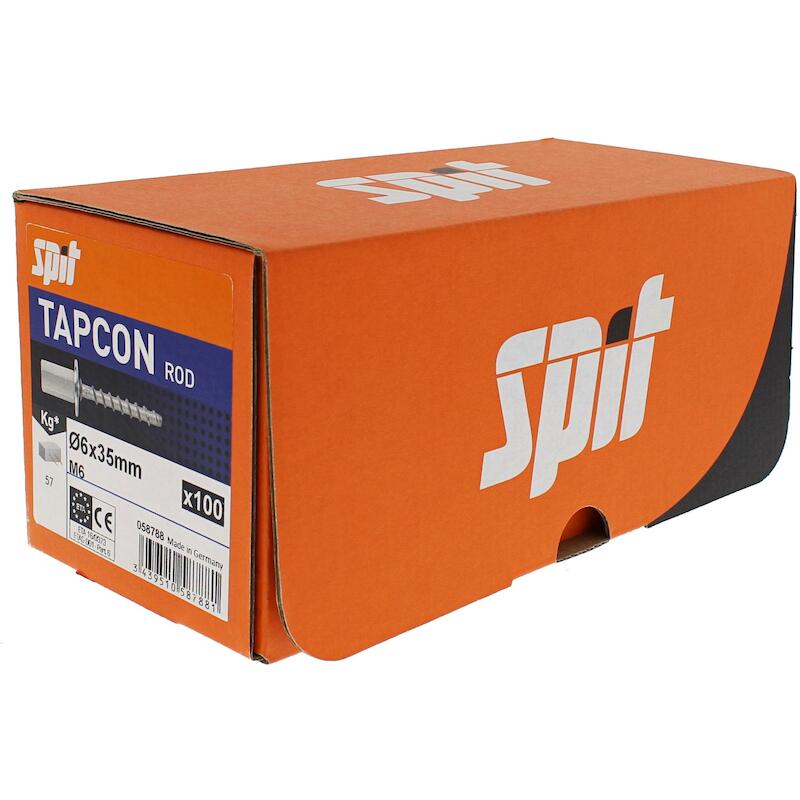 BETONSCHROEF M6/M8  6X35 ZN TAPCON ROD 058788 SPIT