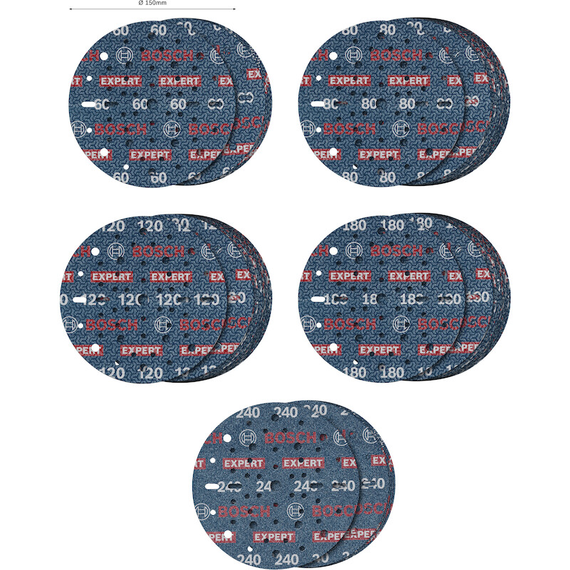 JEU DISQUES ABR.150MM       2608902470 (55PC)BOSCH