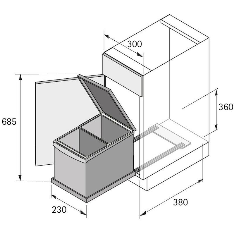 BIN.IT EASY 7,5L + 7,5L               HETT-9079929
