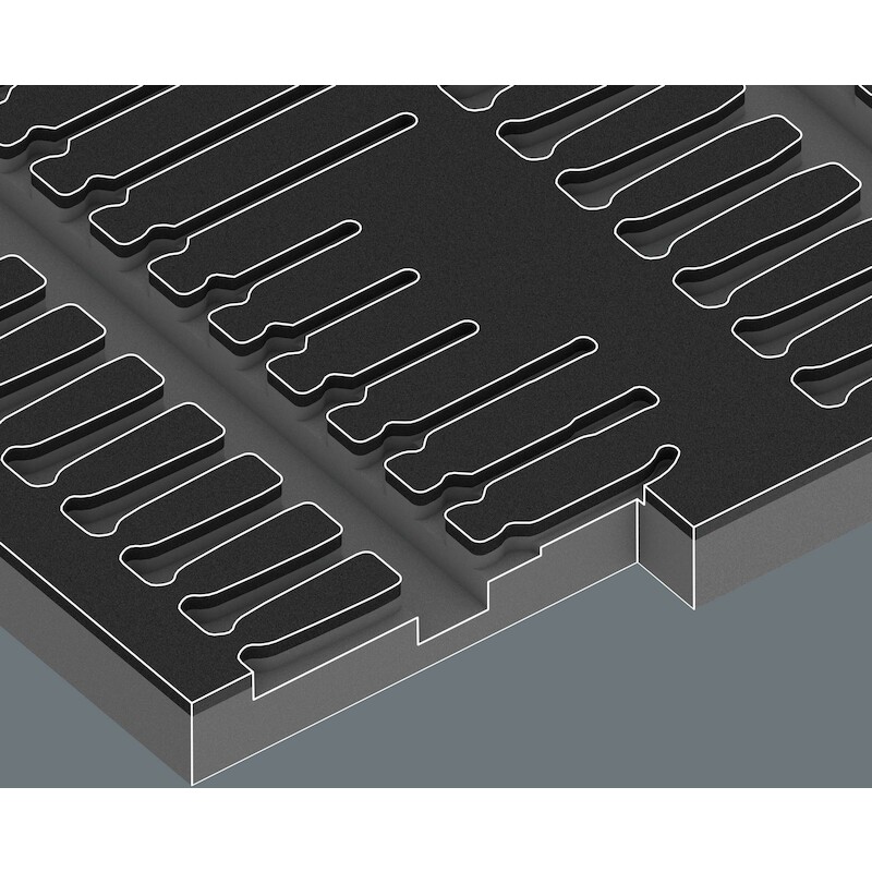MODULE MOUSSE TOURNEVIS     9715       (24PC) WERA