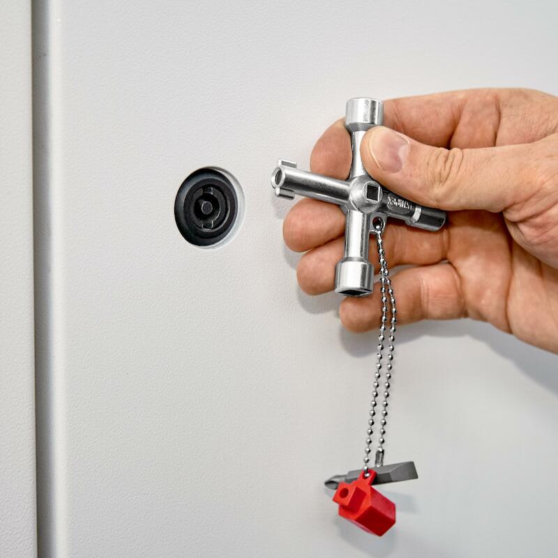 KNIPEX 1103 SCHAKELKASTSLEUTEL VOOR ALLE STANDAARDSCHAKELKASTEN EN AFSLUITSYSTEMEN 76 MM