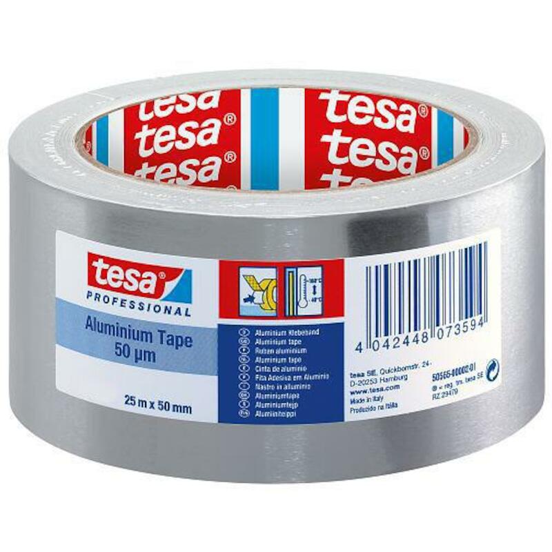 RUBAN ALU UNIVERSAL GRIS    63652 50MM X 25M  TESA