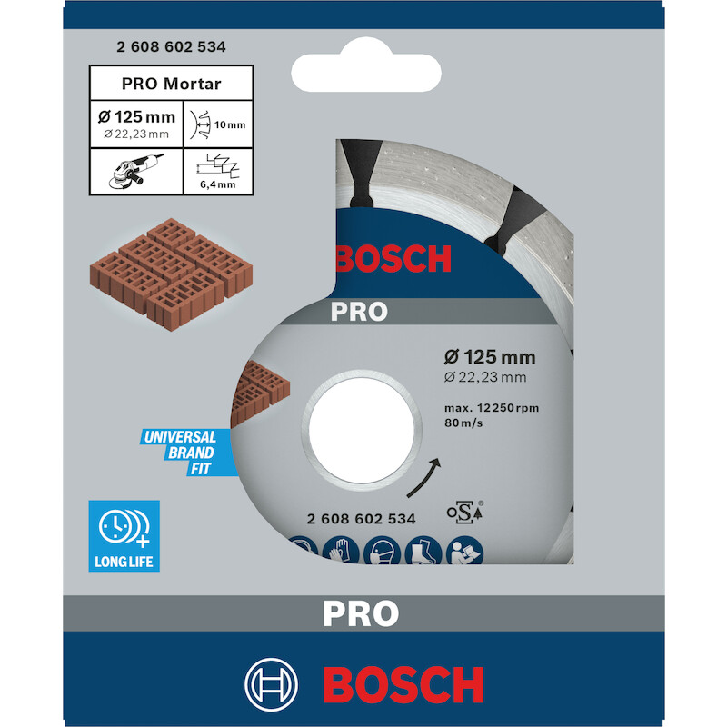 Bosch - Diamond mortar raking disc - Expert for Mortar - ø 125 x 22.23 x 6 mm - 2608602534 - 02225084
