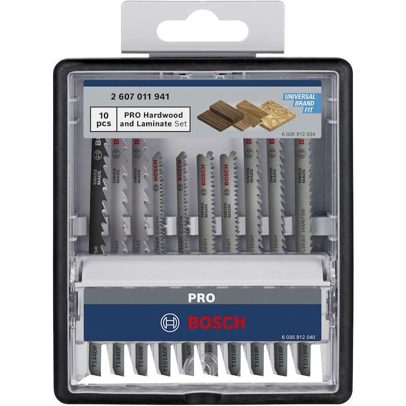 JEU LAMES SC.SAUTEUSE BOIS  2607011941 (10PC)BOSCH