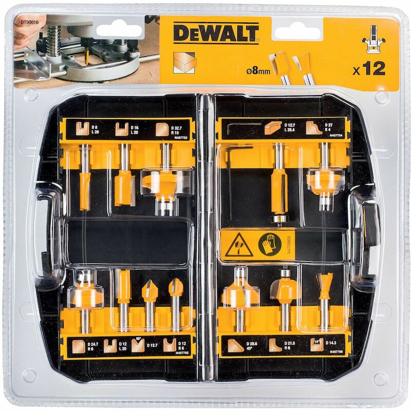 FREZENSET S8                DT90016-QZ(12ST)DEWALT