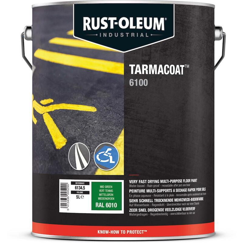 VLOERVERF TARMACOAT GROEN   6134 RAL6010 5L RUST-O