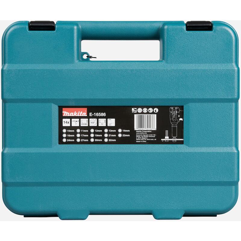LANGE KRACHTDOPPENSET 1/2" 14 ST - E-16586 - MAKITA