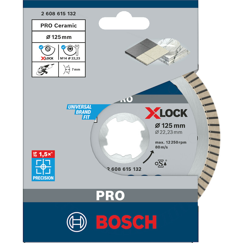 DISQUE DIAMANT 125MM        2608615132 X-LOCK BOSC