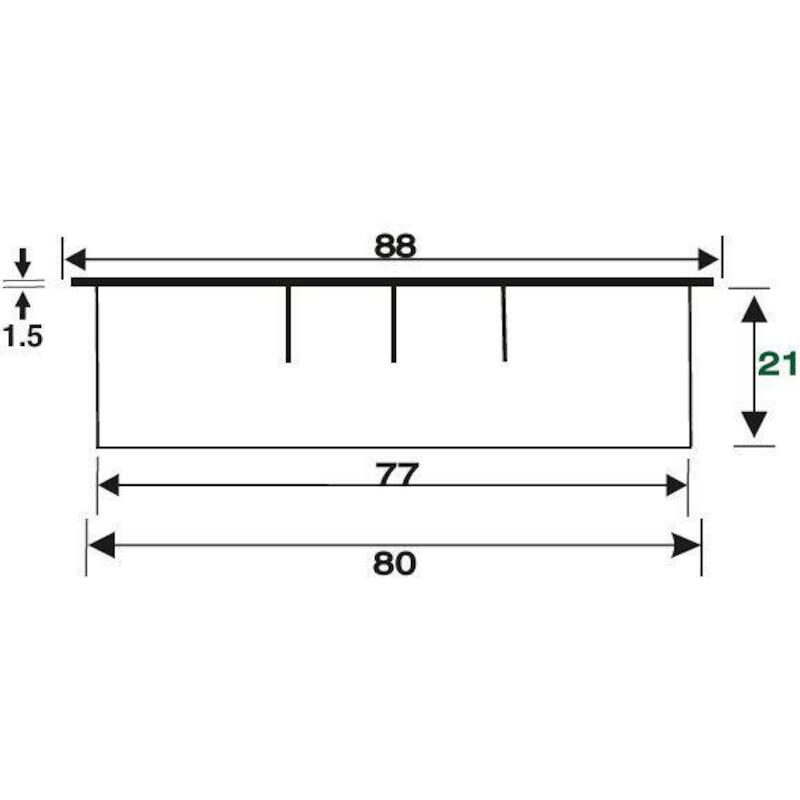 KABELDOORVOER 80MM RVS-LOOK 2068               BMB