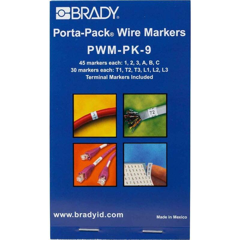 DRAADMERKERBOEKJE - BRADY 031209 - ZWART OP WIT