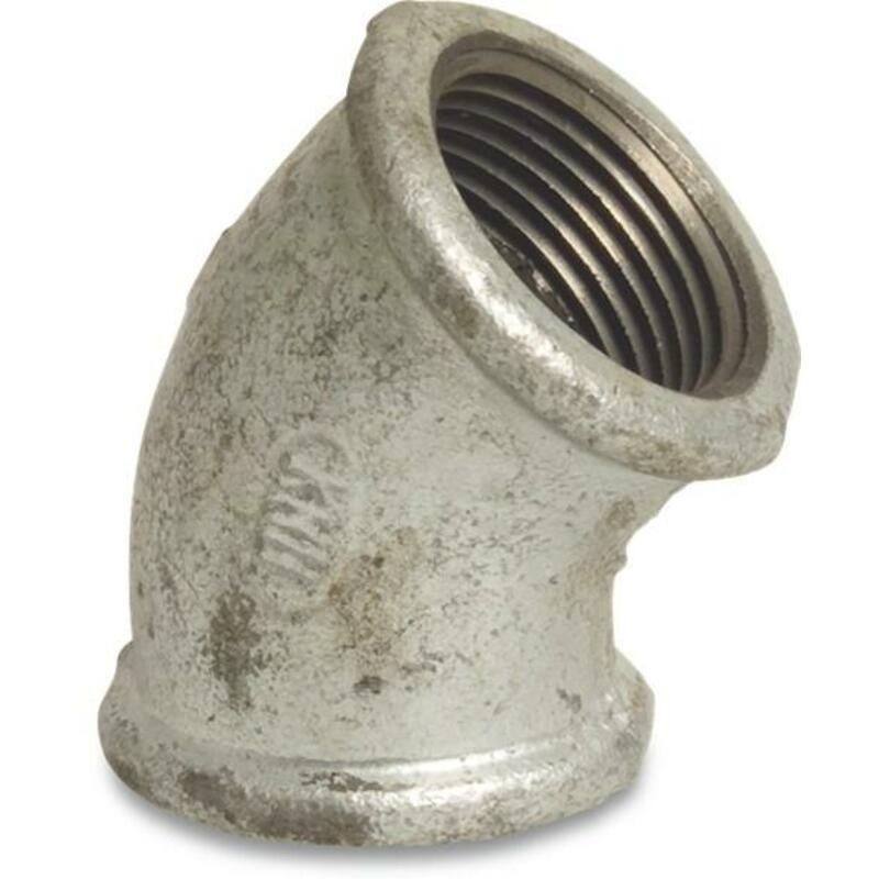BOCHT 45° GIETIJZER ZN      FIG.120  1"V