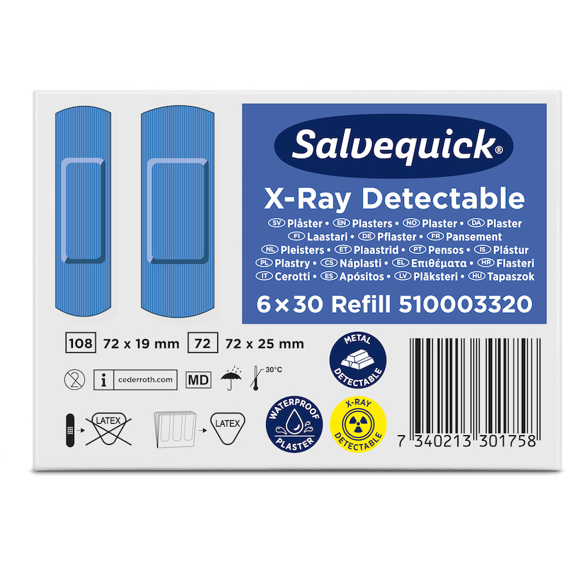 PANSEMENT DETECTABLE X-RAY  510003320 (6X30PC)SALV