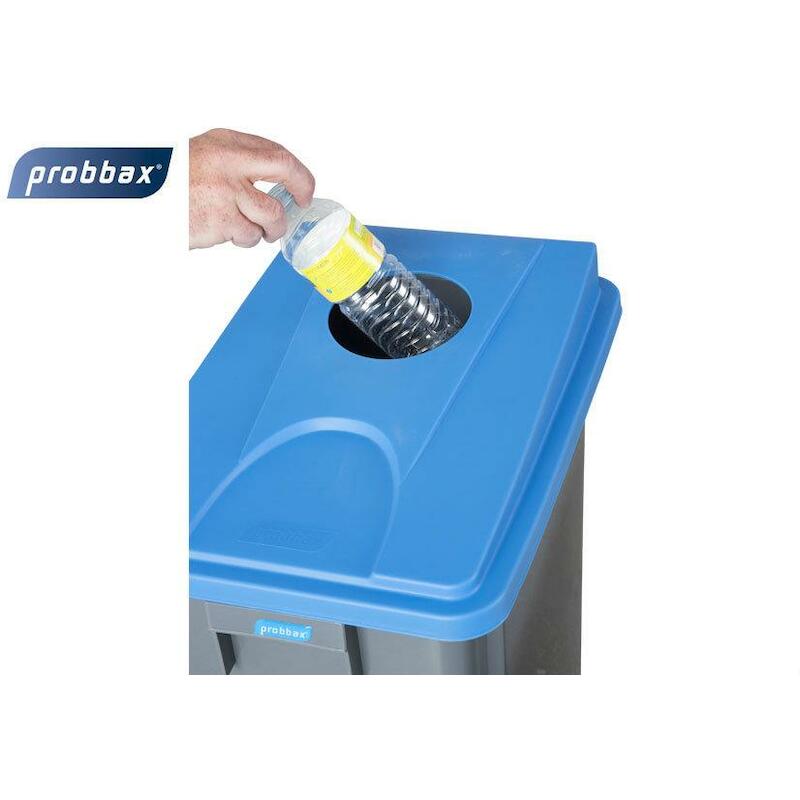 OUVERT DU COUVERC.ROND BLUE 328X453X70MM   PLASTIB