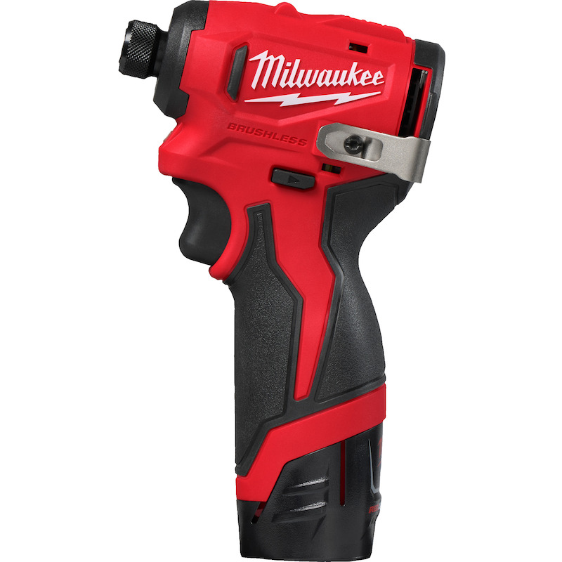 Milwaukee - M12 BLIDRC-202C - visseuse à chocs sans fil - 12 V - 2x 2,0 Ah - 1/4" hex - 124 Nm - en coffret - 08120598
