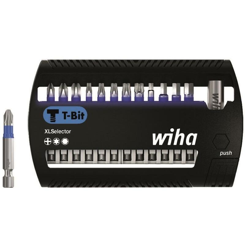 JEU D'EMBOUTS XLSELECTOR EMBOUT T DE 50 MM PHILLIPS, TORX, SIX PANS, 14 PCS 1/4" E6,3 - SB7948T950 -WIHA