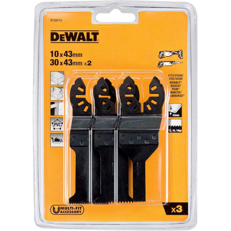 SET DE 3 SCIES MULTITOOL    DT20713-QZ (3PC)DEWALT