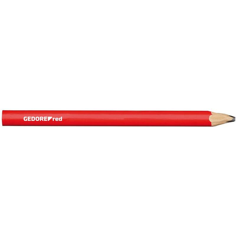 CRAYON DE MENUISIER 175MM   R9095 (12PC)GEDORE RED