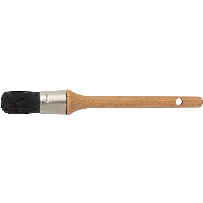 BROSSE PEINTURE RONDE PORC  61103.18  NOIR SPIJKER