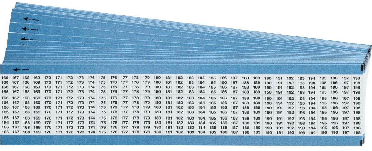 MARQUEUR DE FIL - BRADY 054604 - '133-165' NOIR SUR BLANC 4.35X12.7 MM (2475 EA)