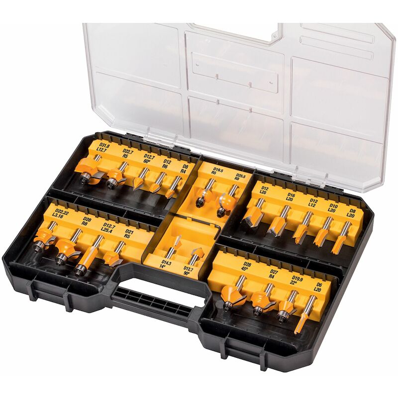 JEU DE FRAISES S8           DT90017-QZ(22PC)DEWALT