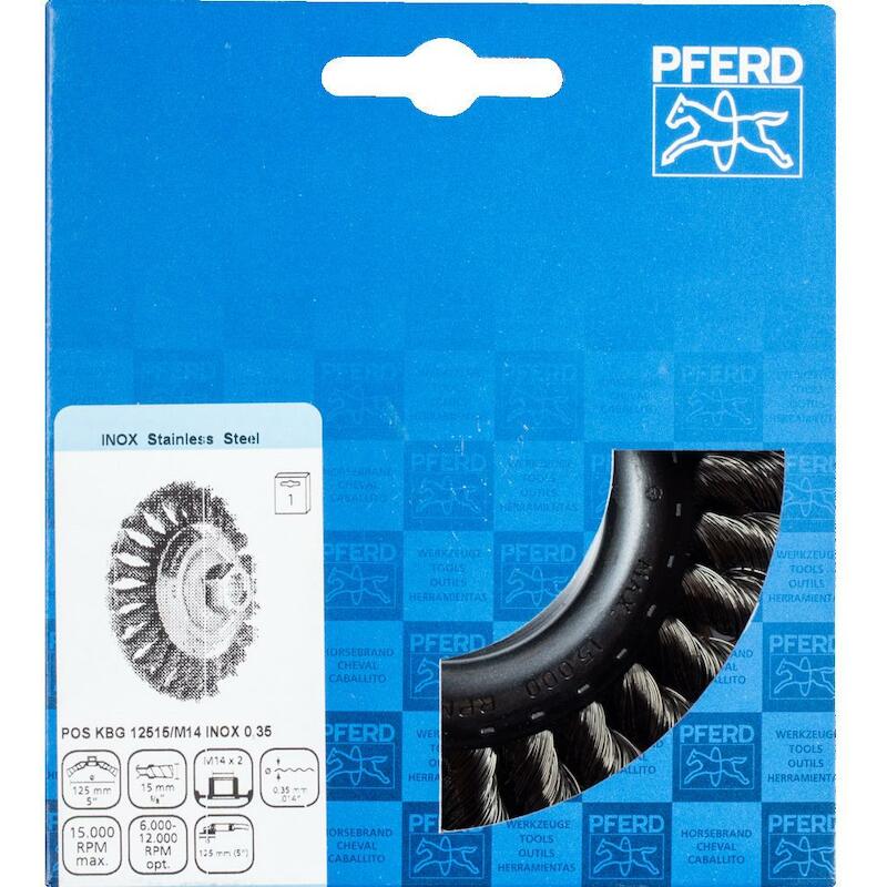 BROSSE CONIQUE 125MM        KBG INOX         PFERD