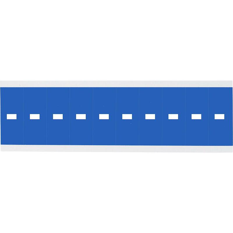 SYMBOOL - BRADY 912251 - '-' WIT OP BLAUW 22X38 MM(250 EA)