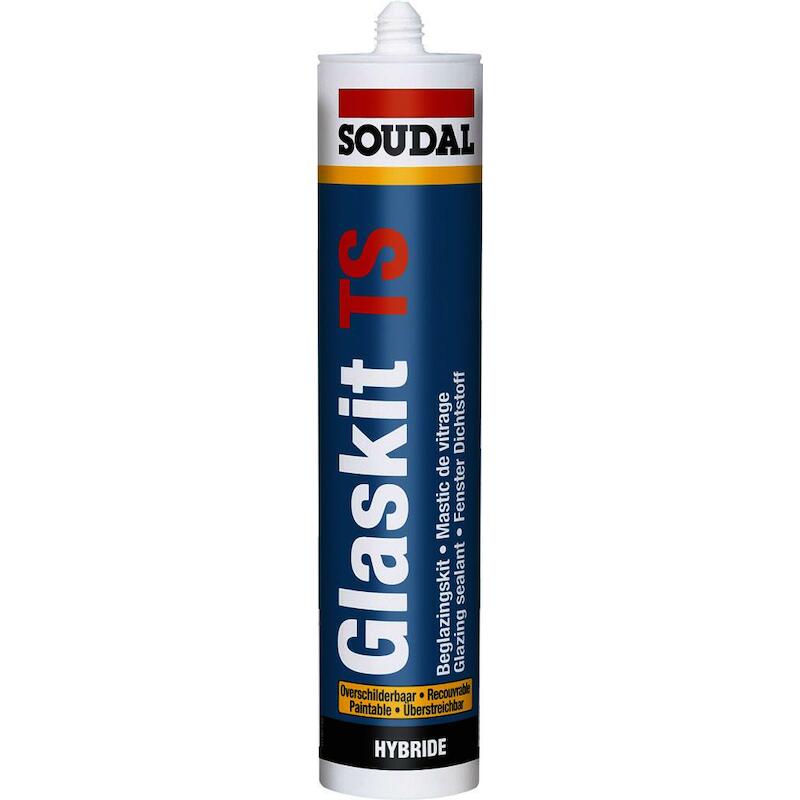 Soudal - Mastic de vitrage - Glaskit ts - à peindre - Blanc - 290 ml - 11990265