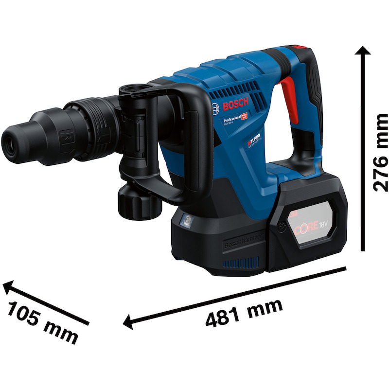 ACCUBREEKHAMER 18V/BODY     GSH 18V-5 (L-BOXX)BOSC