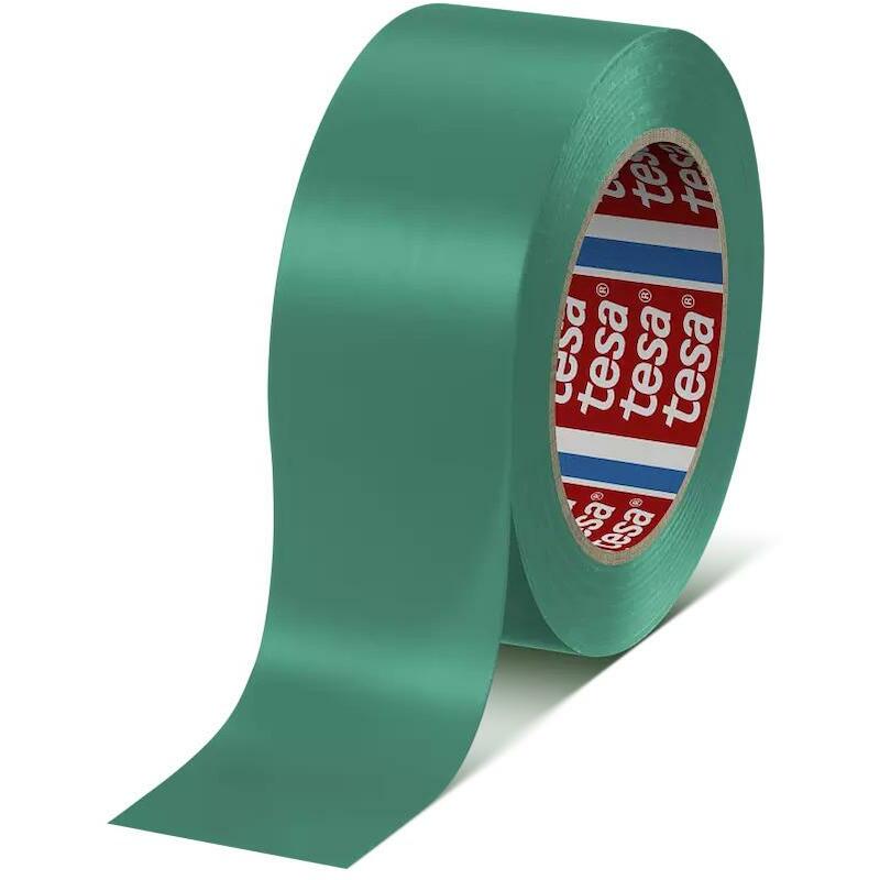 Tesa - Ruban de marquage au sol - Tesaflex 4169 - pvc - vert - 50 mm x 33 m - 180 µm - 19090472