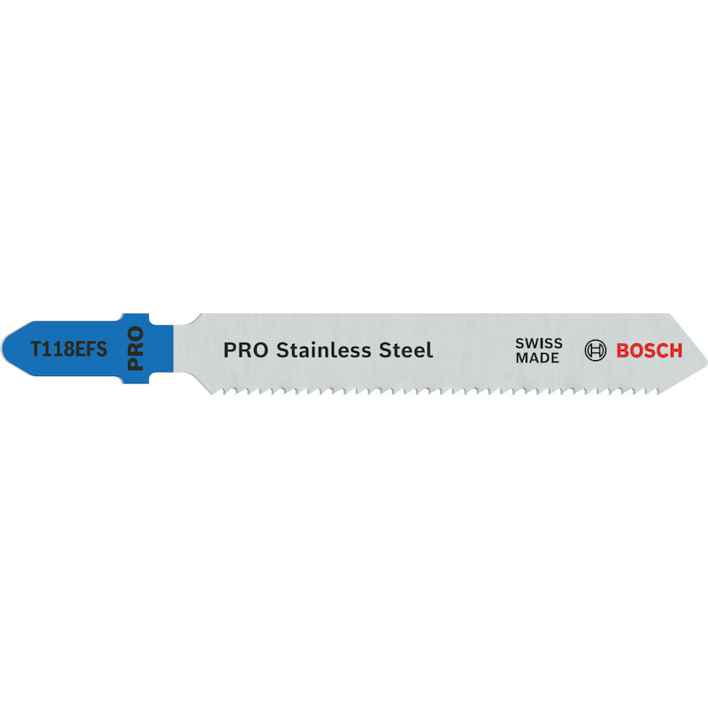 Bosch - Jigsaw blade - t 118 efs Basic for Inox - 83 mm - 5 pcs - 02224082