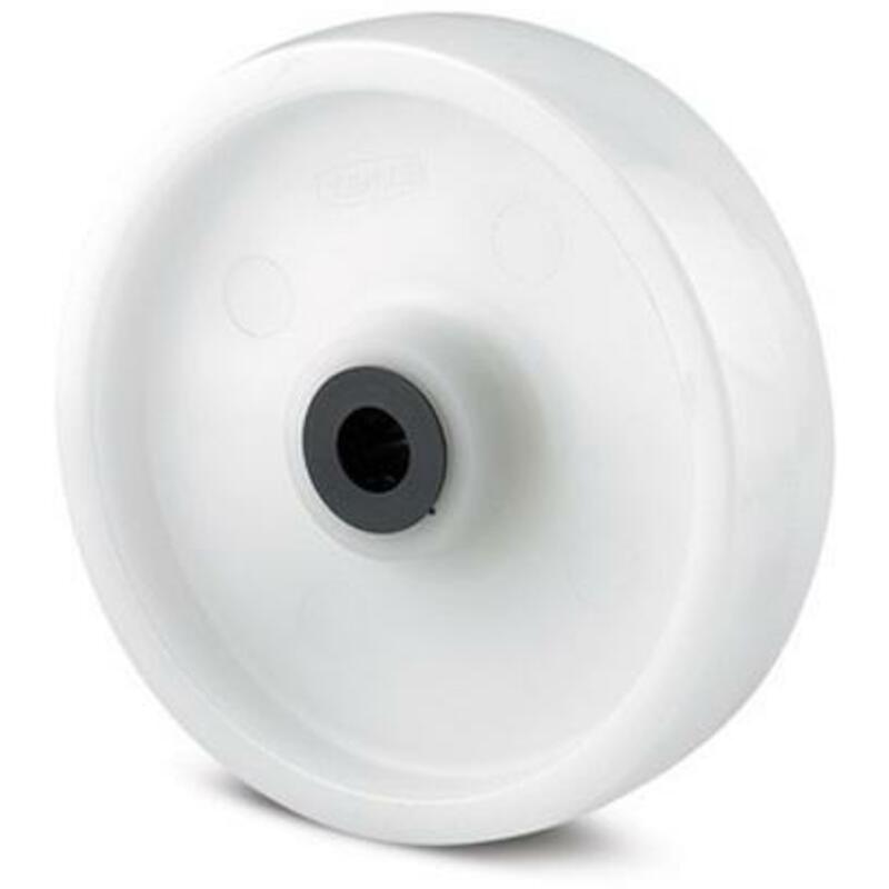 ROUE NYLON MOB.BLANC 400KG  UOR 160X40-20MM  TENTE