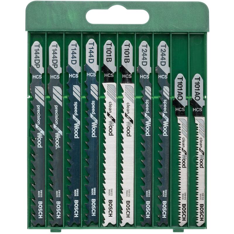 JEU LAMES SCIE SAUTEUSE "T" 2609256744 (10PC)BOSCH