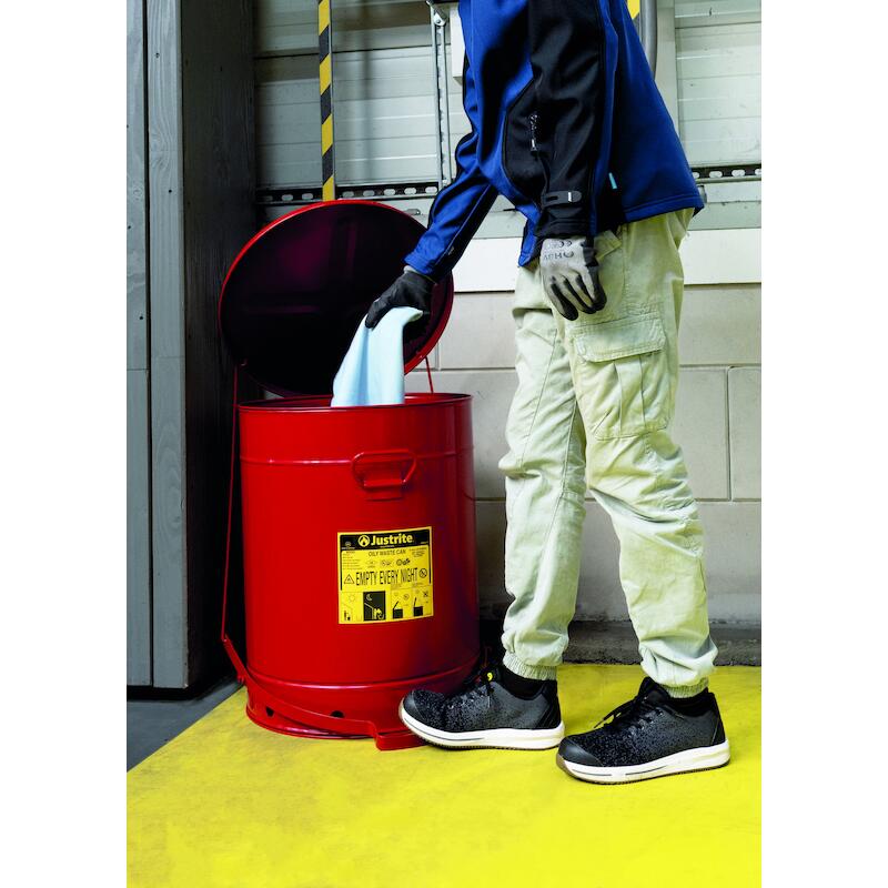 POUBELLE DÉCHETS HUILEUX    JCN09700RD - 80L  JUST