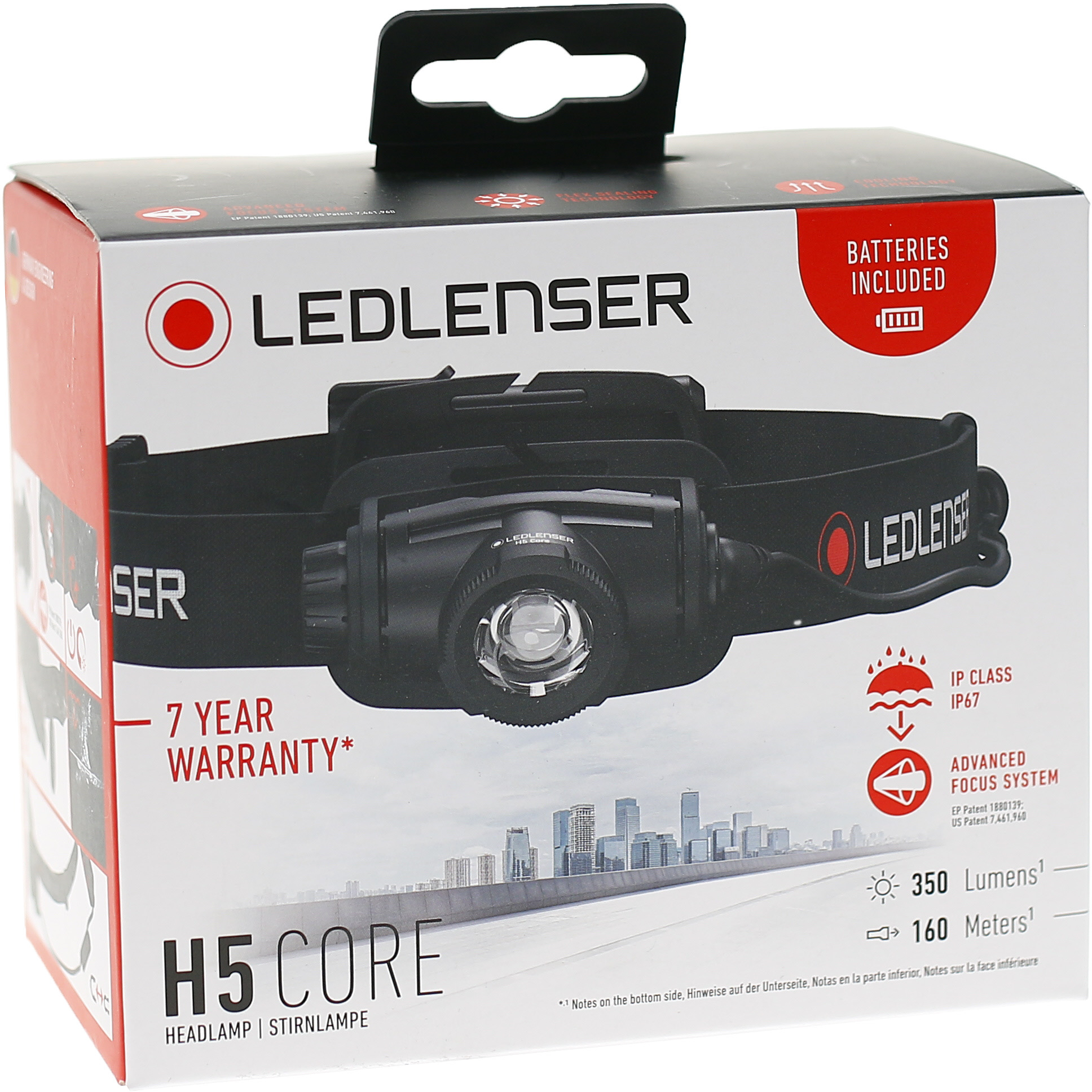 HOOFDLAMP 300LM-160M-30U    H5 CORE (2XAA)    LED