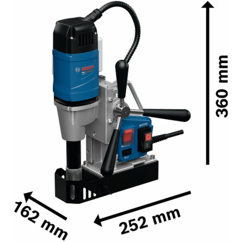 KERNBOORMACHINE MAGN.1050W  GBM38            BOSCH