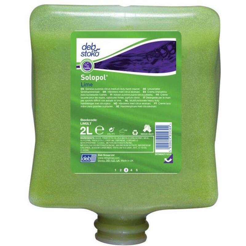 NETT.MOYEN MAINS  2L/CART.  SOLOPOL LIME DEB STOKO