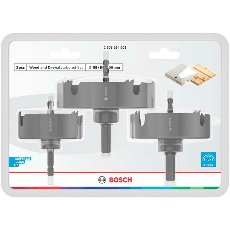 JEU SC.CLOCHES CARB BOIS    2608594503 (3PC) BOSCH