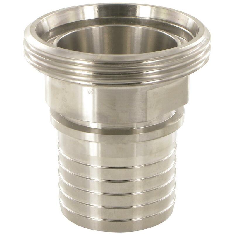KOPPELING DN15 X 13MM M/SLT.RIB+KRAAG      RVS-DIN