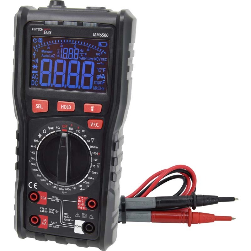 Futech - Digital multimeter - MM6500 - cat III 1000 V - 03246021