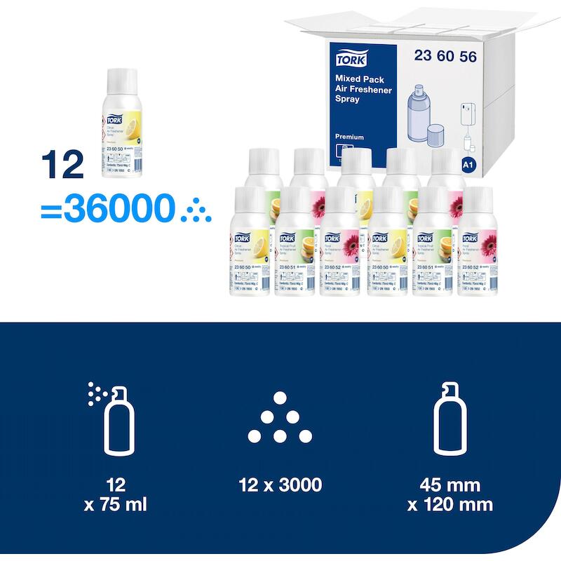 DÉSODORISANT PREM.MIXED     236056   (12X75ML)TORK