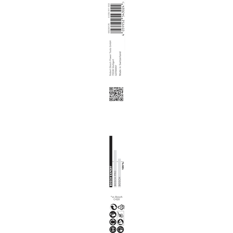 PAPIER ABRASIF 230X280MM    2608900964  P220 BOSCH