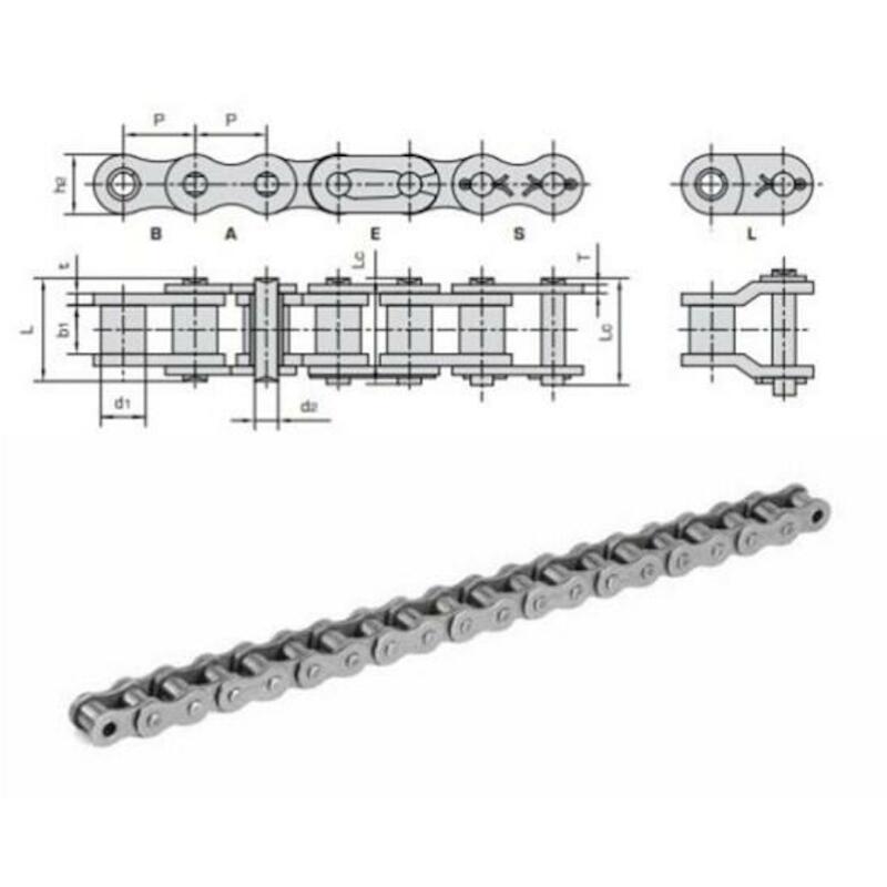 ROLLENKETTING EXL  SIMP.BS  1.1/2" - 24B-1 DONGHUA