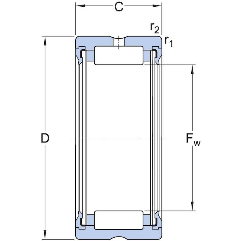 NAALDLAGER ZONDER BINNENRING - SKF RNA 4902.2RS